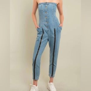 One piece corset jean outfit